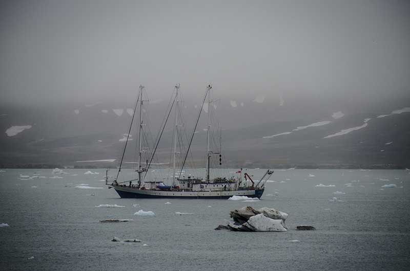 76 - Noruega - islas Svalbard - isla de Spitsbergen - fiordo Kongsfjorden